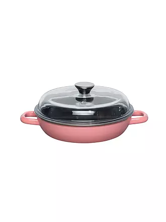 RIESS | Schmorpfanne mit Deckel 24cm Pink | 
